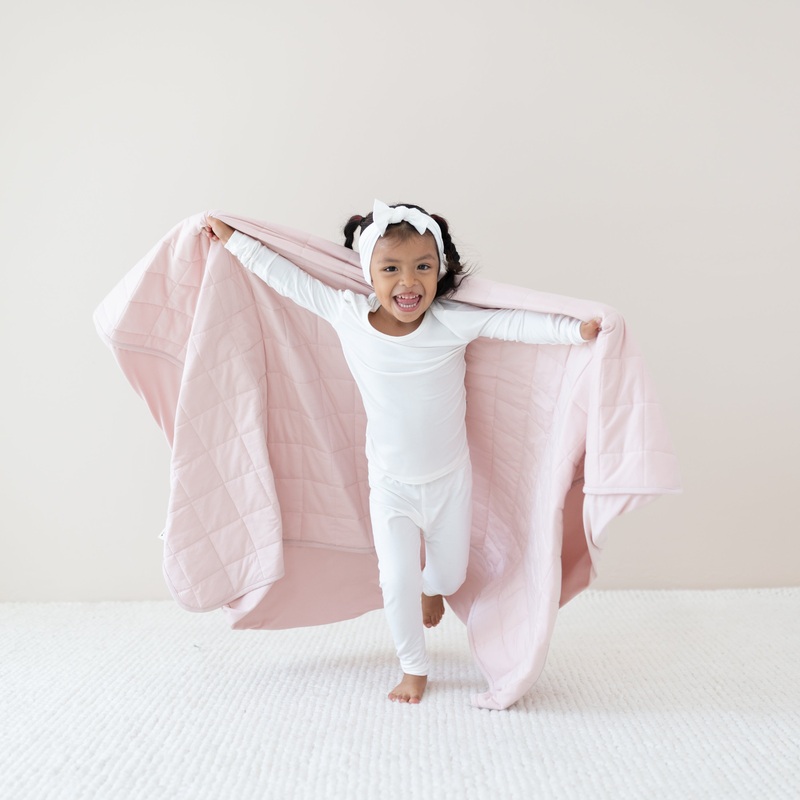 Youth Blanket in Blush 1.0