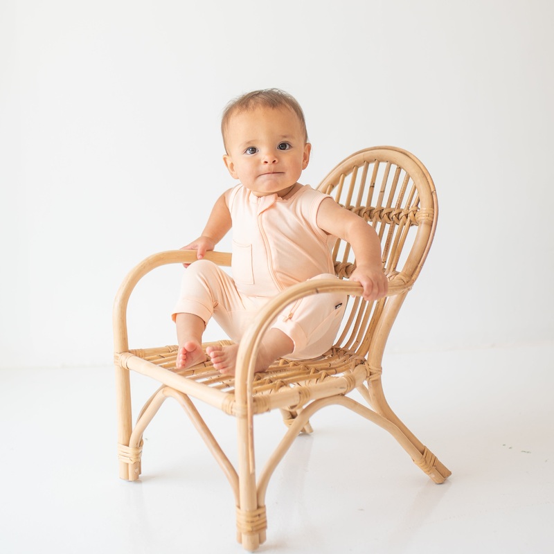 Zippered Sleeveless Romper in Canyon