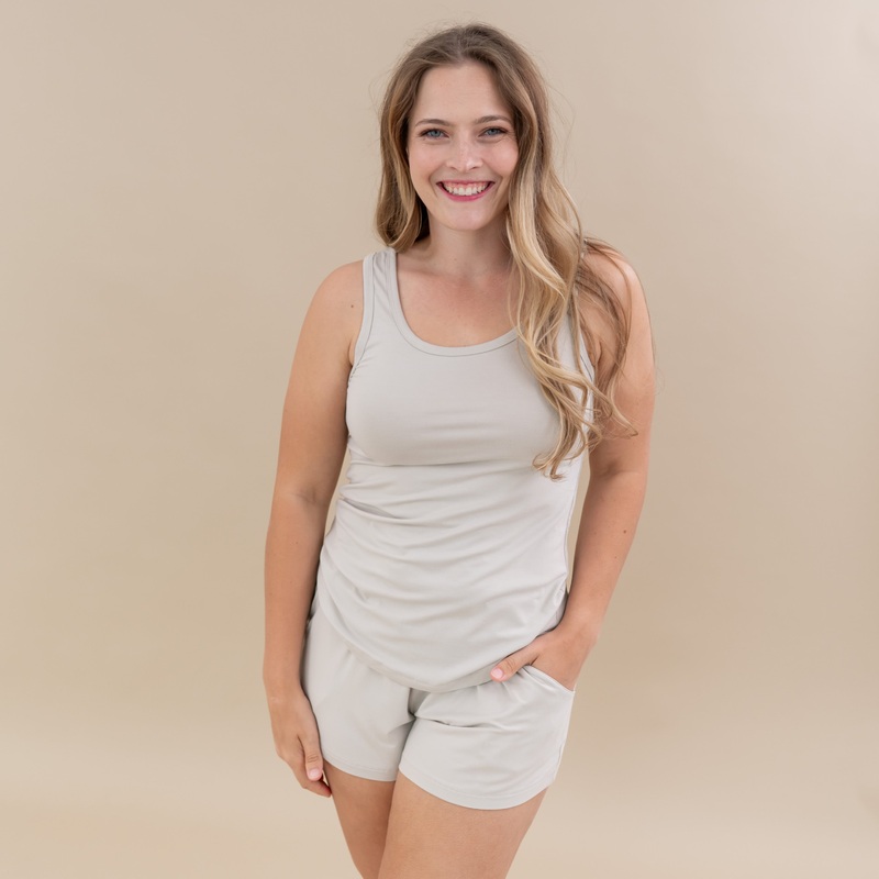 Womens Tank Set in Oat