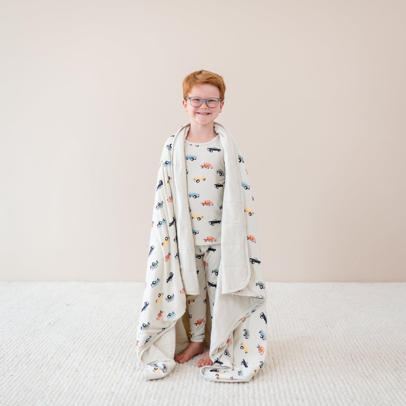 Youth Blanket in Vintage Truck 1.0