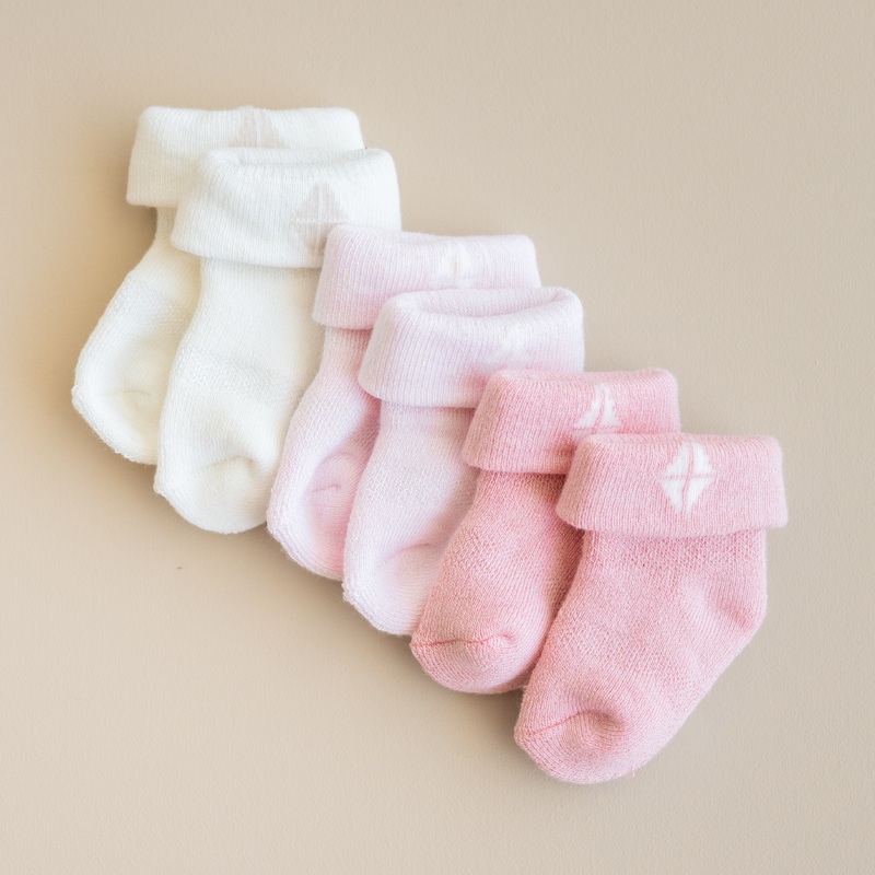 Baby 3-Pack Socks in Pastel