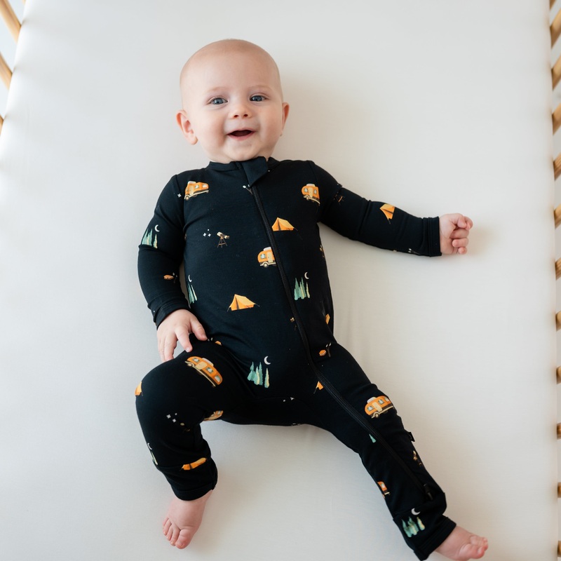 Zippered Romper in Under the Stars