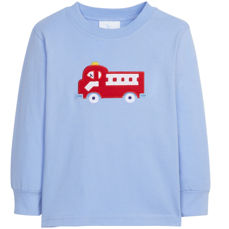 Applique T-shirt- Fire Truck