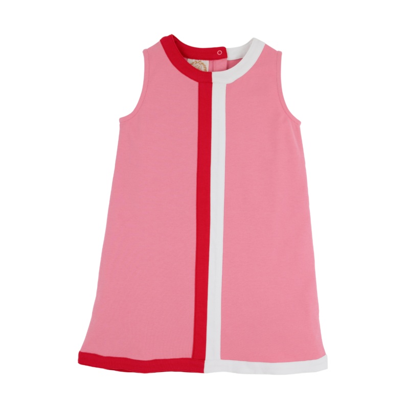 Daisy Dress-Hamptons Hot Pink/Worth Avenue White/Richmond Red