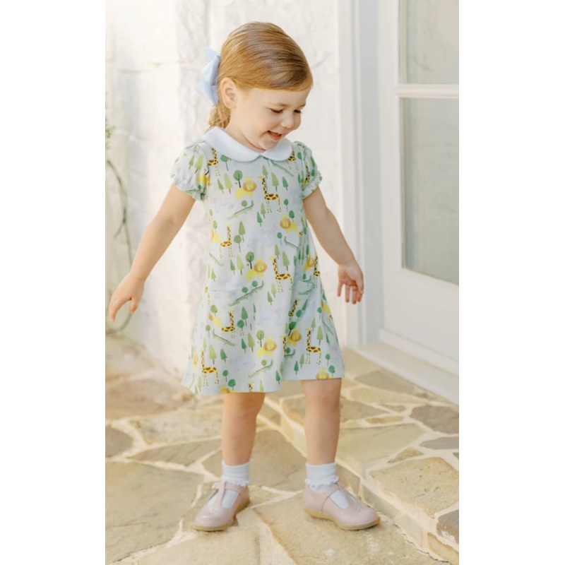 Savannah Zoo Animals A-Line Dress