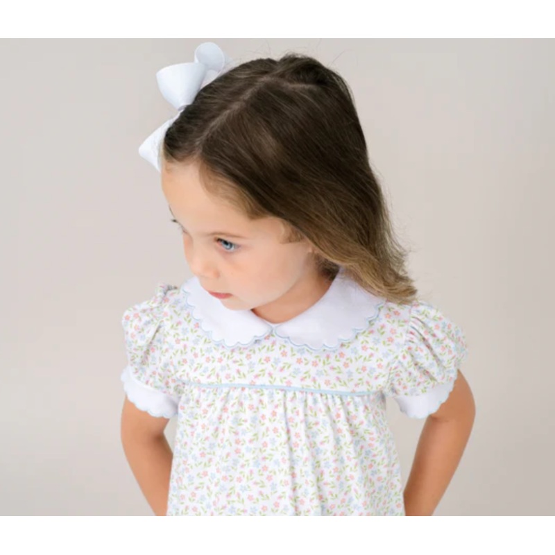 Special Moments Dress Fairhope Floral, Bluffton Blue