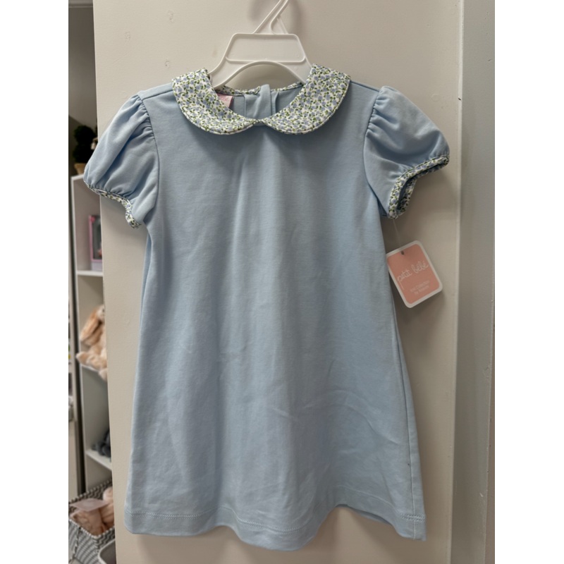 Blue Floral Peter Pan Dress