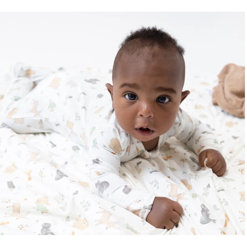 Woodland Babies- 2 Way Zipper Footie