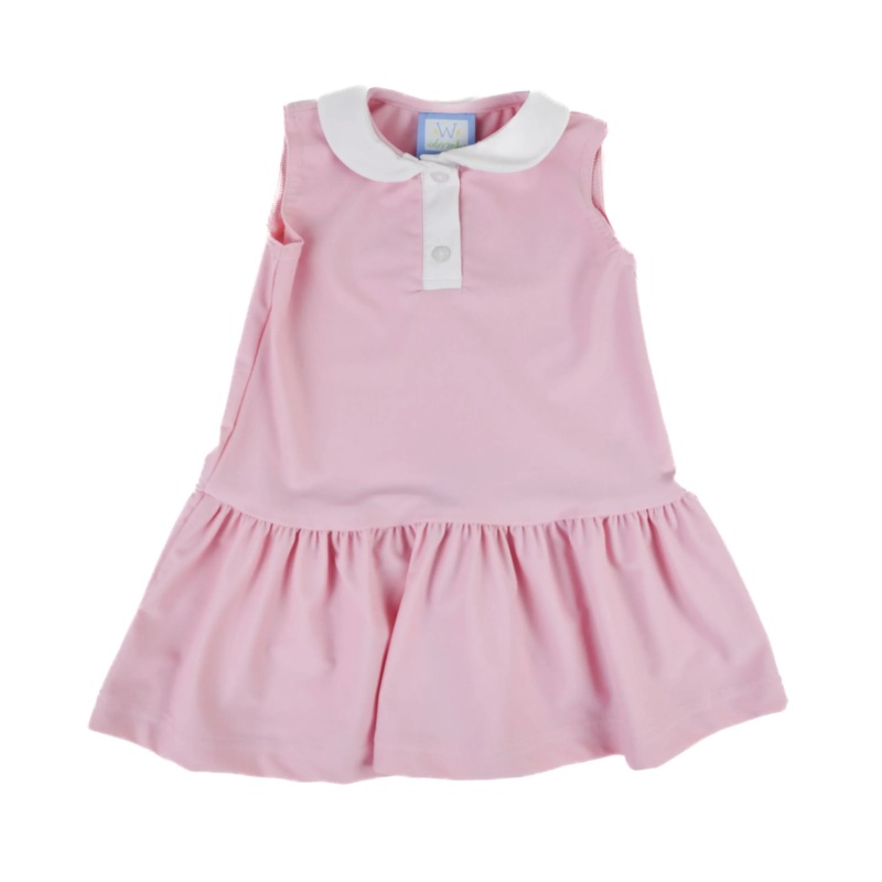 Pink Solid Performance Dress