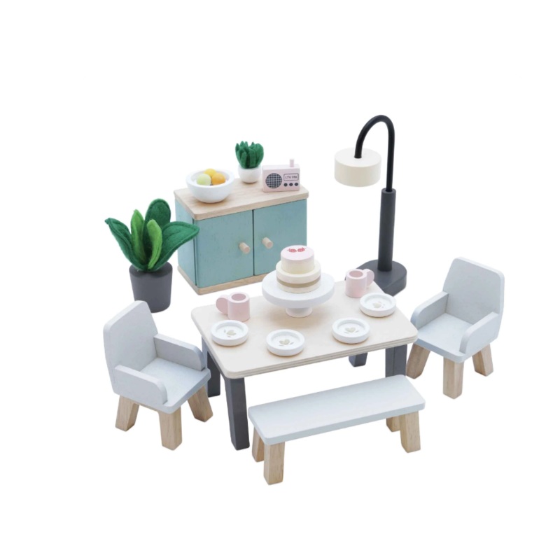 Wooden Dolls House Dining Room