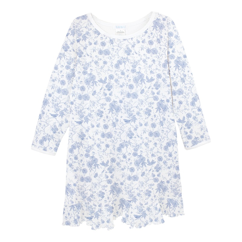 Autumn Garden Light Blue Nightgown