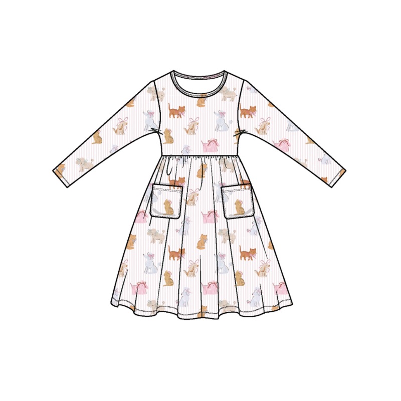 Fancy Pets- Twirly L/S Dress