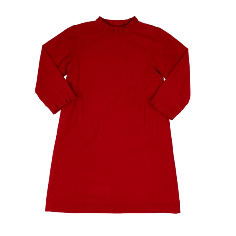 Kat Dress- Red Corduroy
