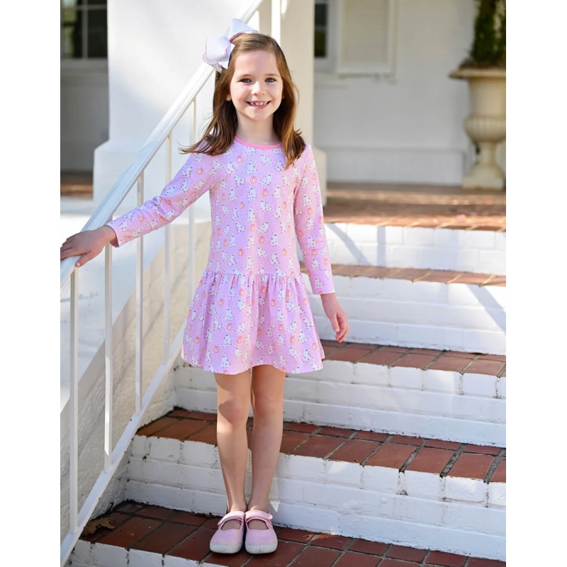 Loren Knit Drop Waist Ghost Dress