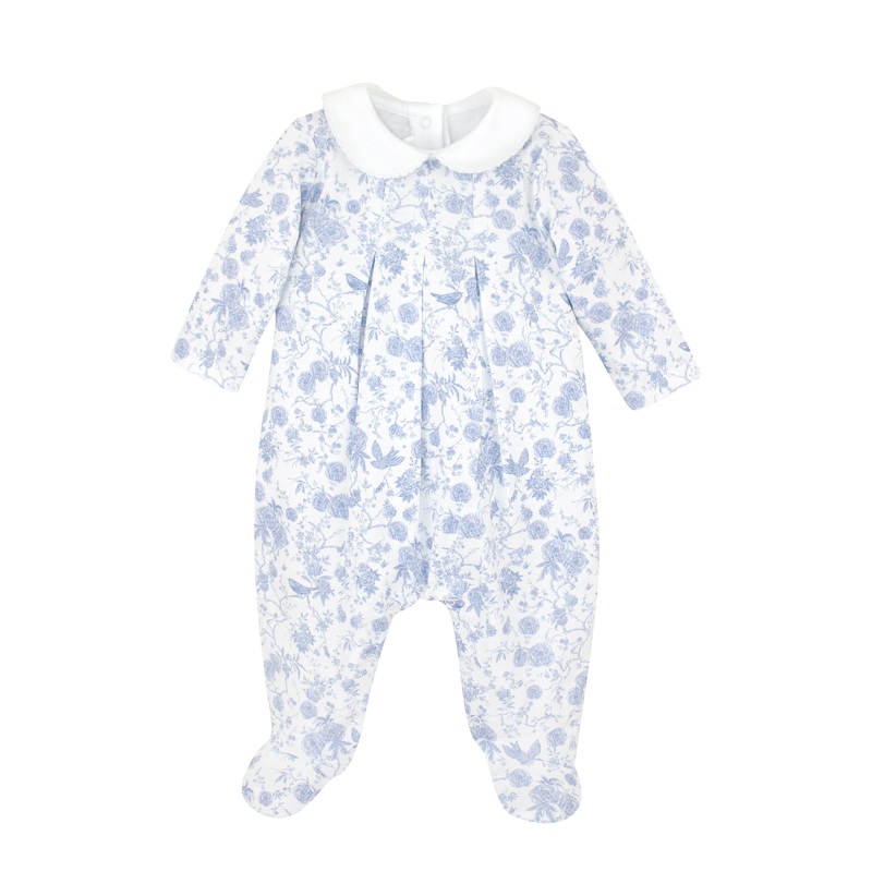 Autumn Garden Light Blue Footie