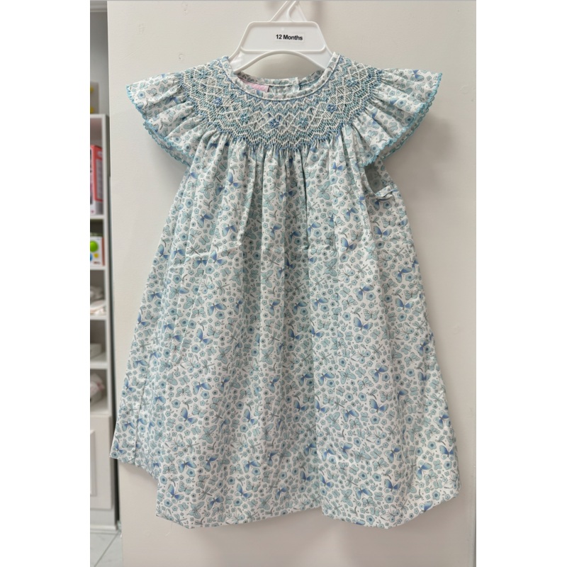 Butterfly Smocked Bishop Dress