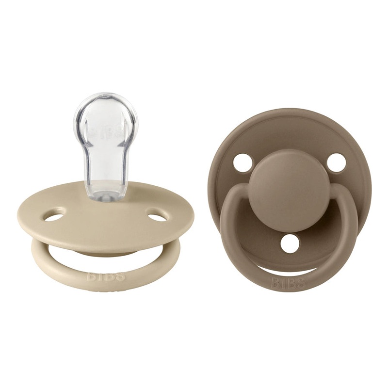 Bibs Colour Latex S2 Pacifier Pack of 2 (Dark Oak Blush)