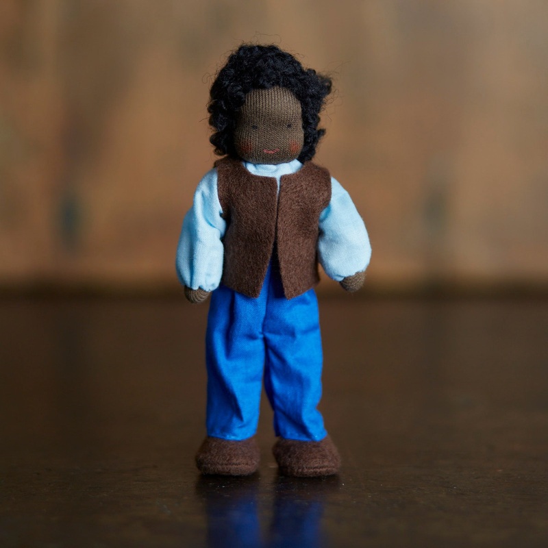 Handmade Cotton Doll’s House Doll – Mr Ebenholz