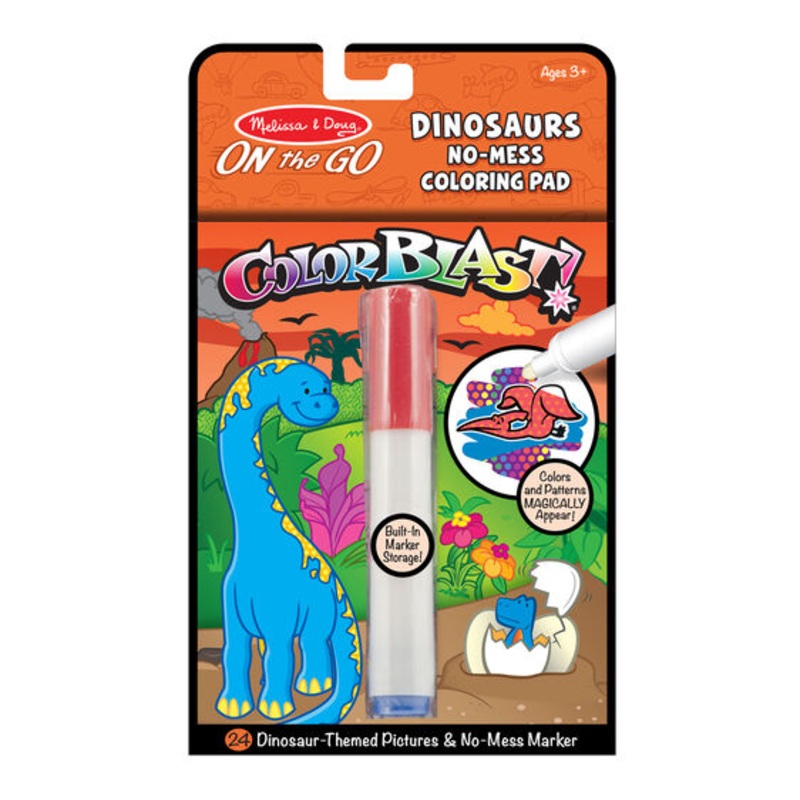 On the Go ColorBlast No-Mess Coloring Pad – Dinosaurs