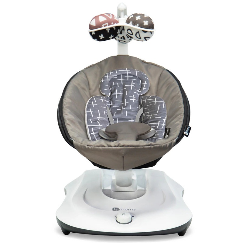 4moms Rockaroo 2.0 Infant Swing (Graphite) + Newborn Insert