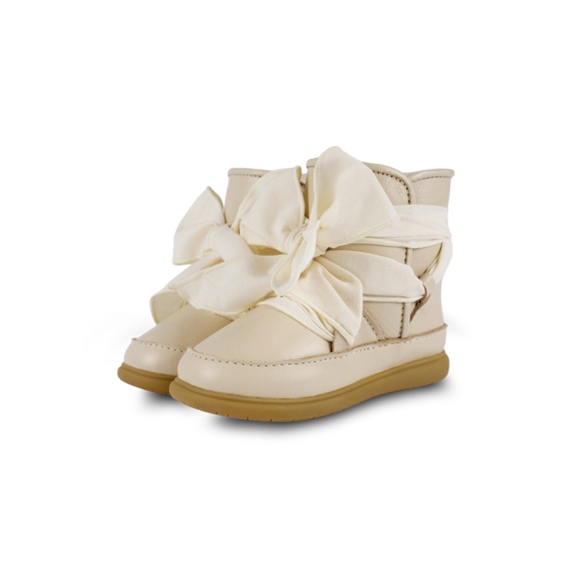 Maudi Shoes | Cream Leather
