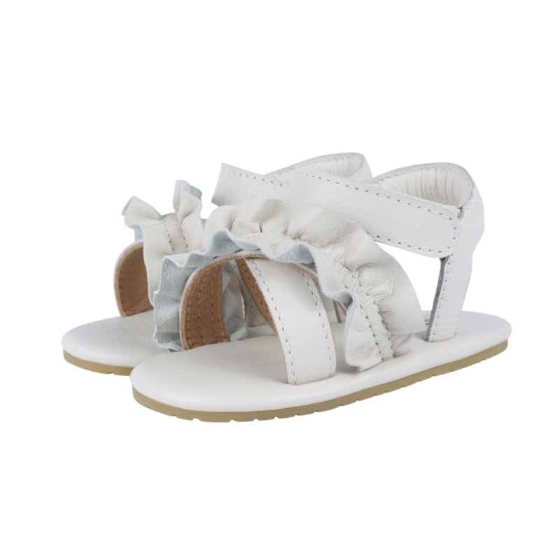 Miene Sandals | Off White Leather