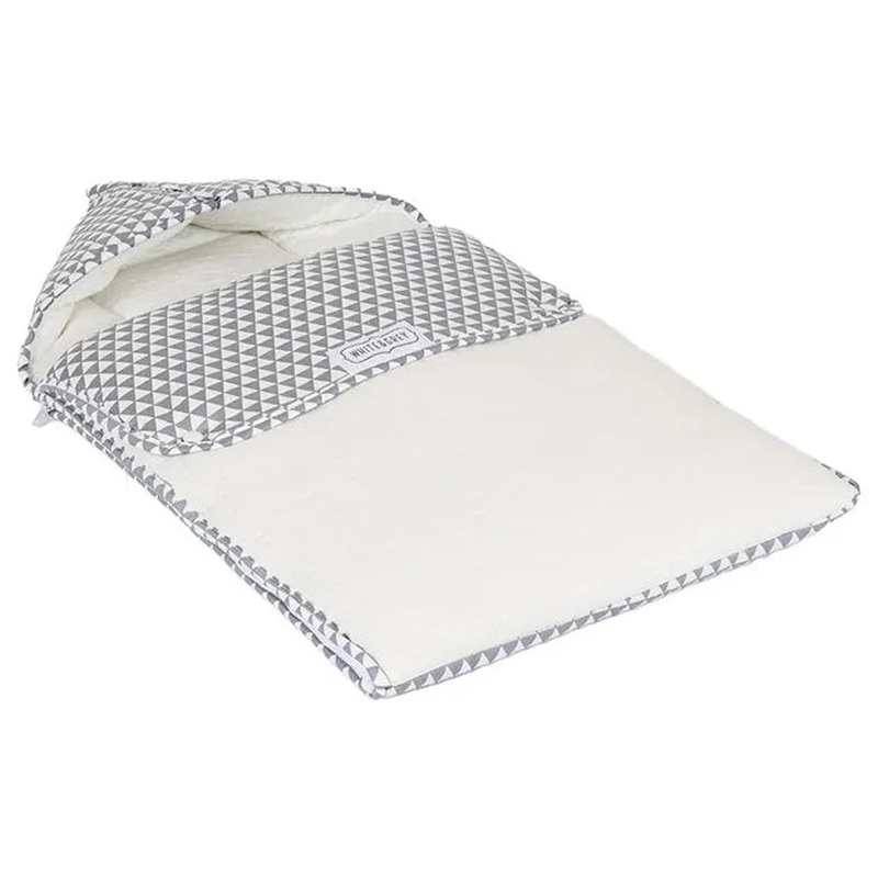 White & Grey Baby Sleeping Bag – Triangle