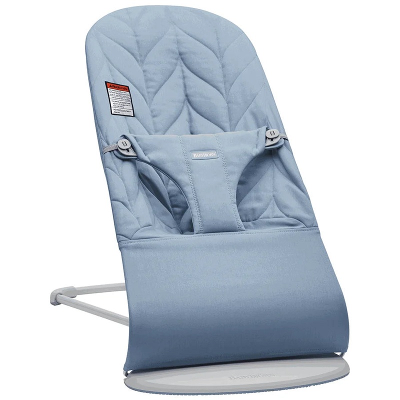 BabyBjorn Bouncer Bliss Cotton, Petal Quilt (Blue)
