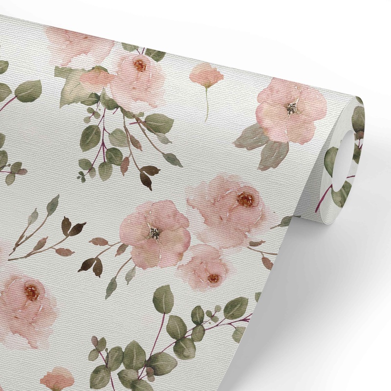 Millie’s Dusty Rose Garden Removable Wallpaper