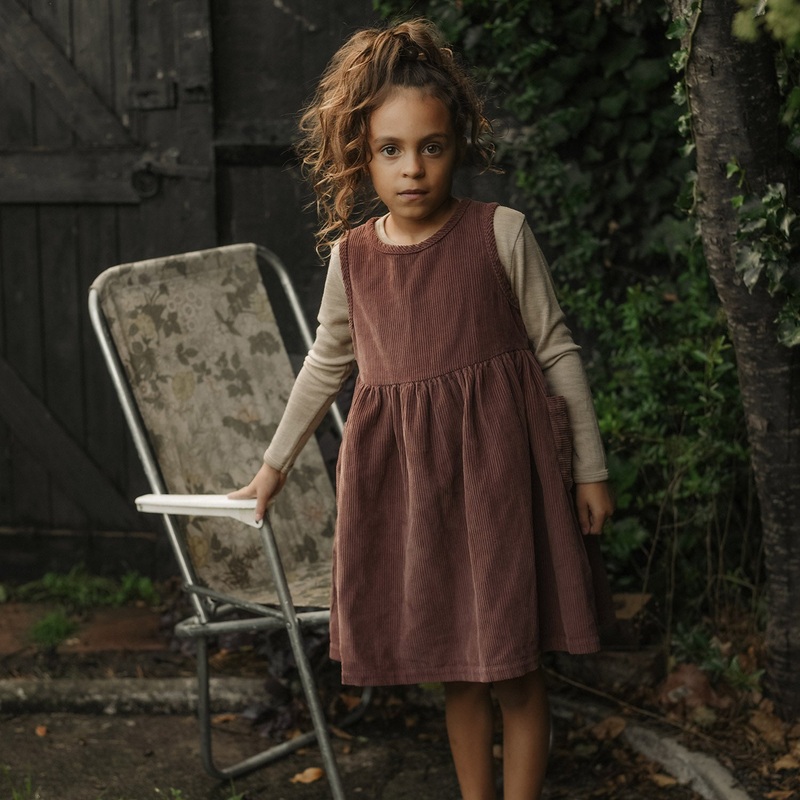 Aspen Dress – Cotton Corduroy – Cedar