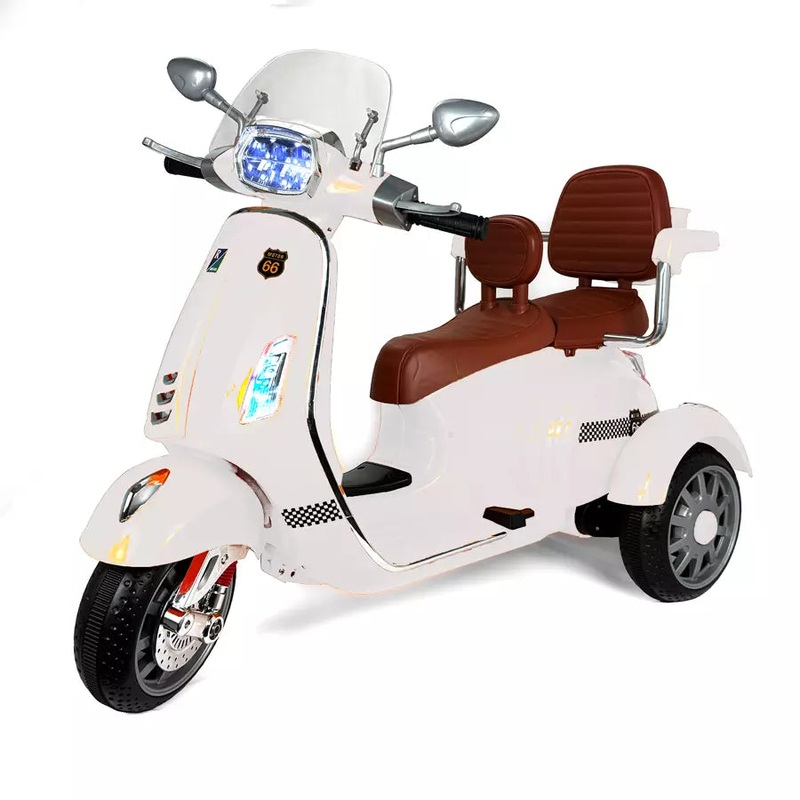 Vespa Ride On Scooty (White)