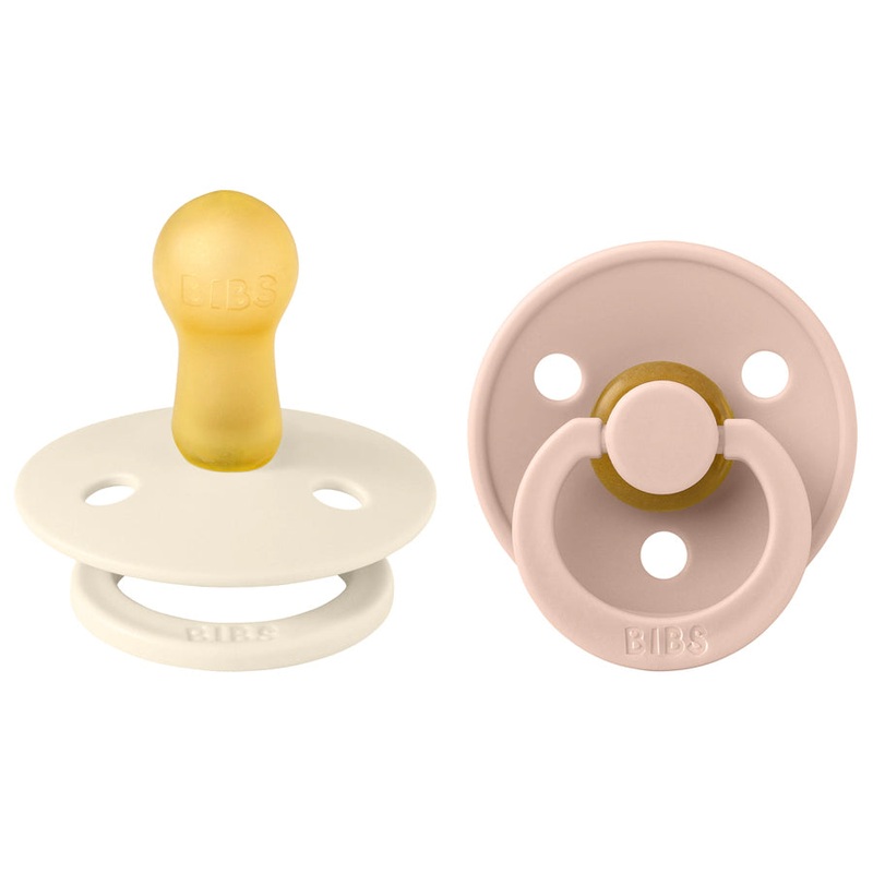Bibs Colour S2 Pacifiers Pack of 2 (Ivory/Blush)