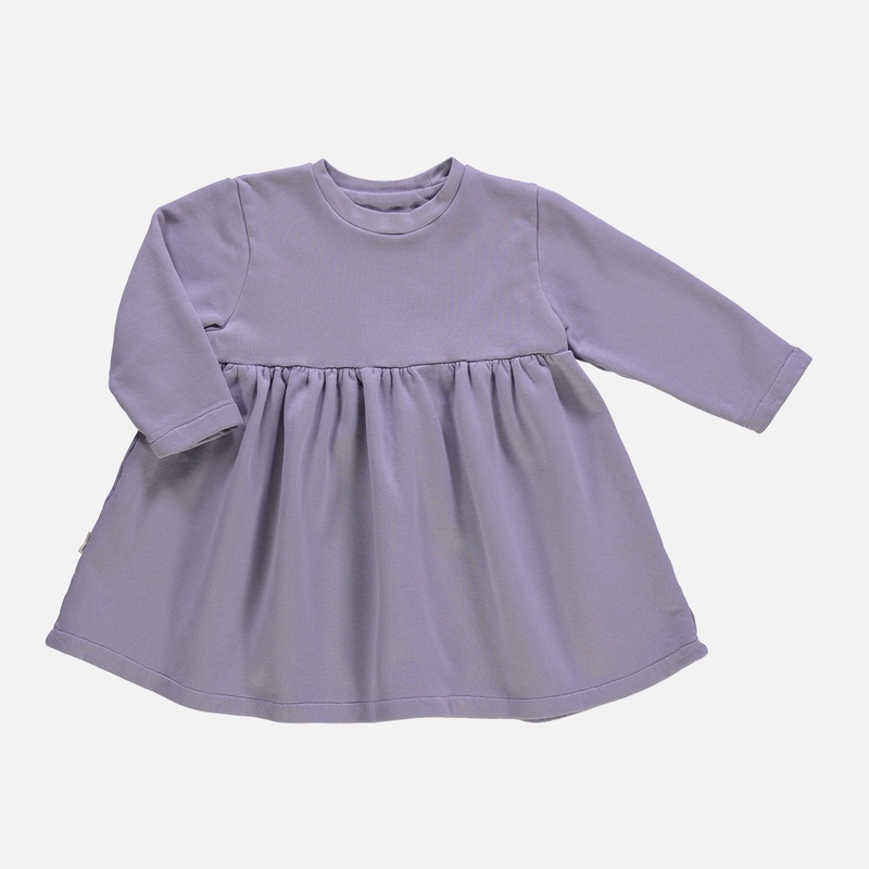 Cotton Fleece Lobelia Sweater Dress – Lavender Aura