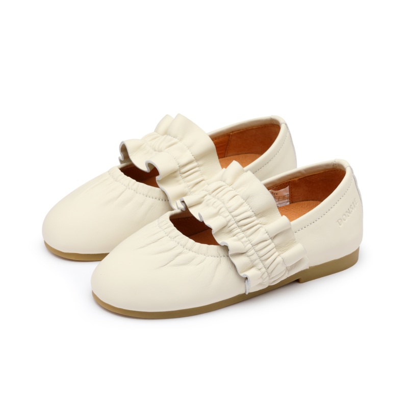 Iffie Ballerinas | Cream Sheep Leather