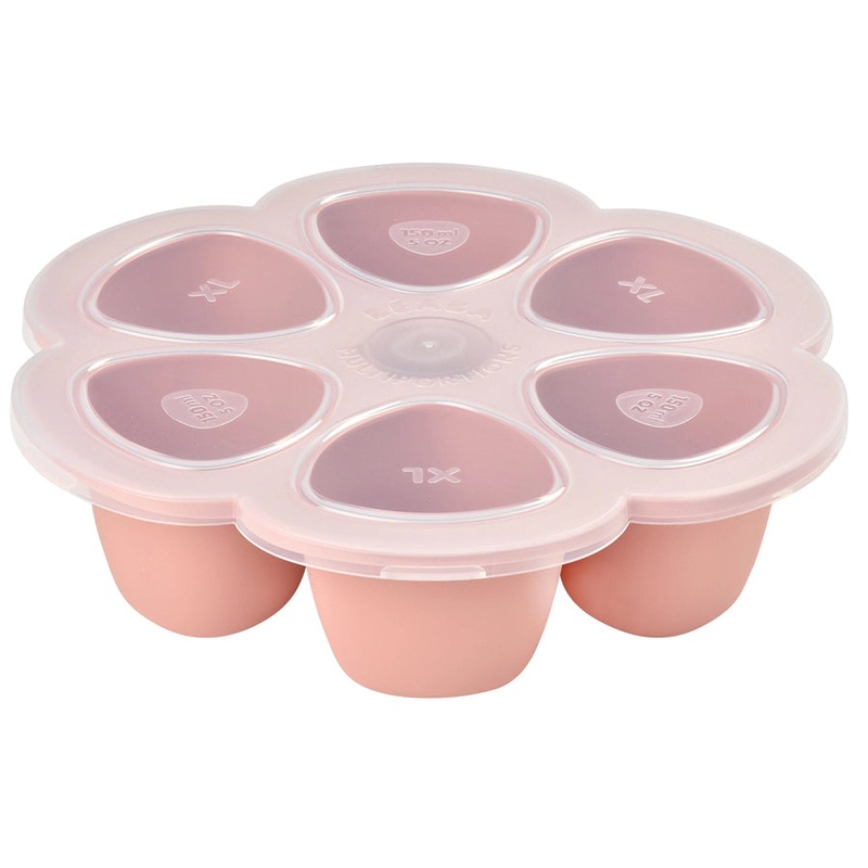 Beaba Silicone Multiportions 6 x 150ml (Old Pink)