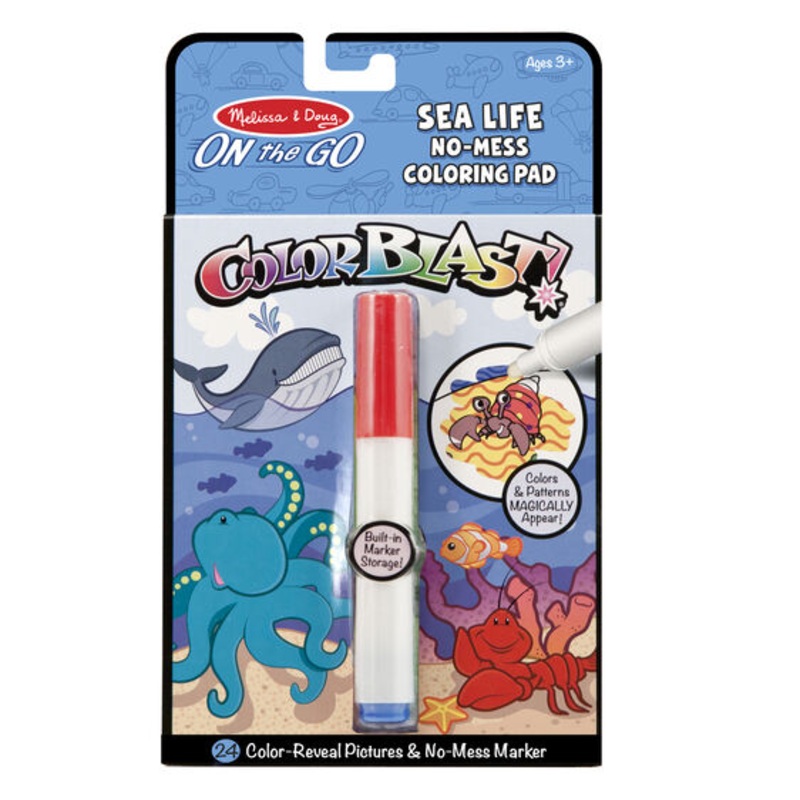 On the Go ColorBlast No-Mess Coloring Pad – Sea Life
