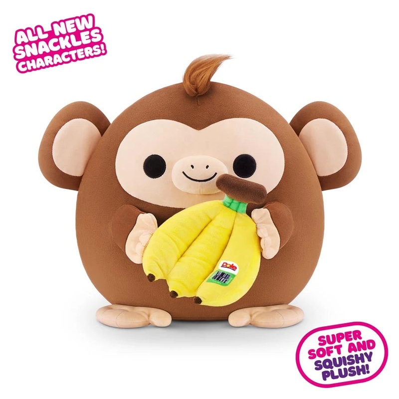 Zuru Snackles Series 2 – Monkey & Dole (Banana) 14 Plush