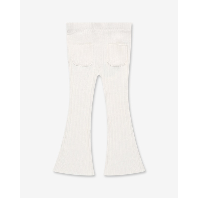 Rib flare Pants With Pockets A19