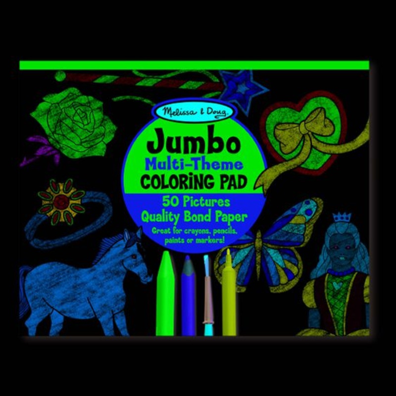 Jumbo Coloring Pad -Pink