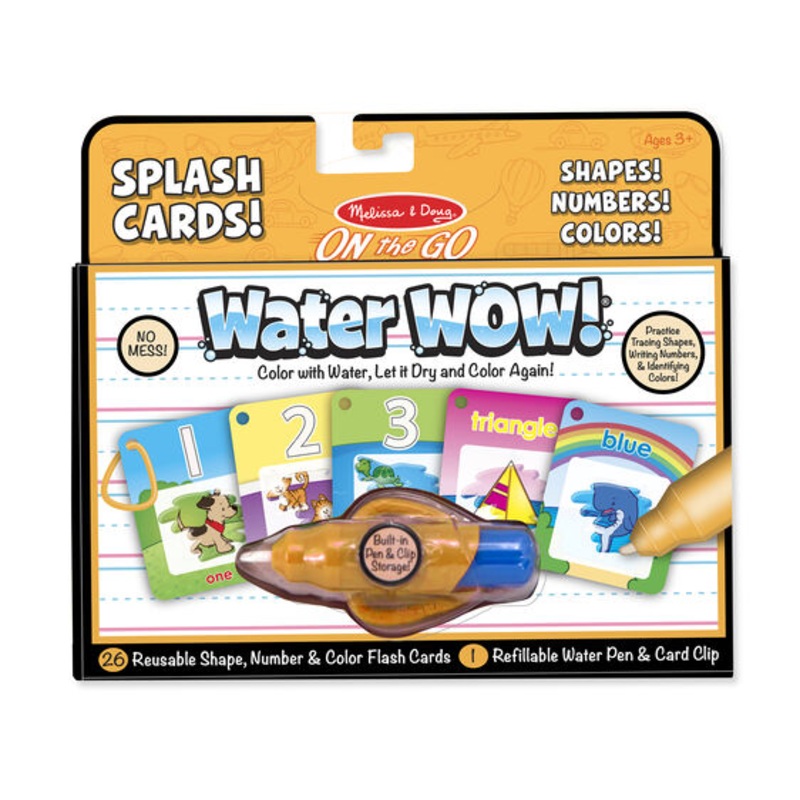 WATER WOW SPLASH CARD REUSABLE – Number, Shape, Colors