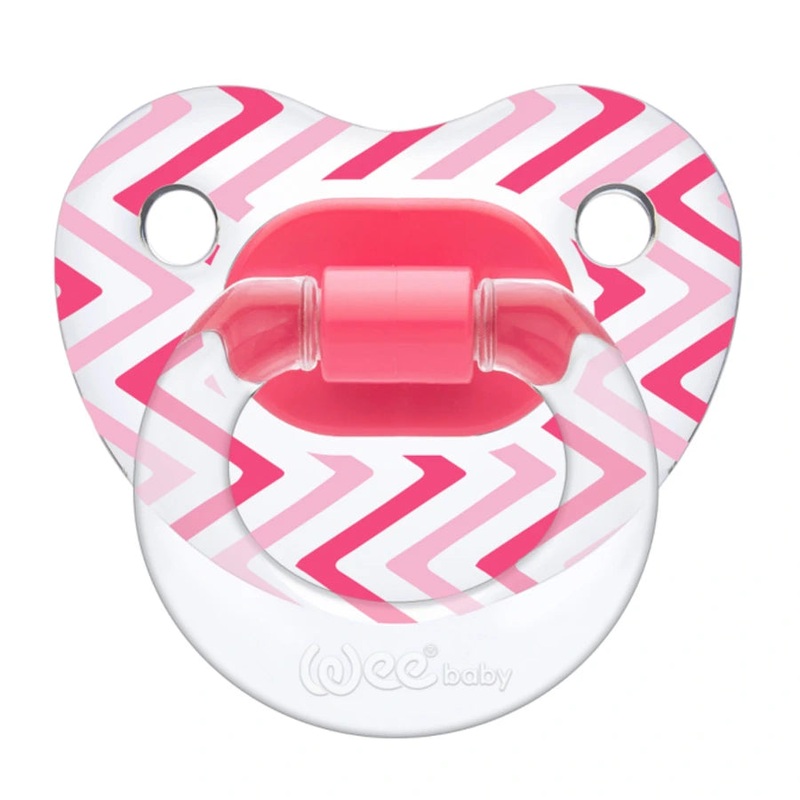 Wee Baby Transparent Patterned Orthodontic Soother 6-18M
