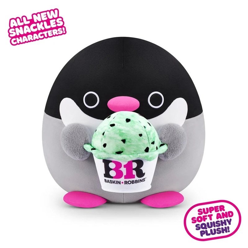 Zuru Snackles Series 2 – Penguin & Basink-Robbin 8 Plush