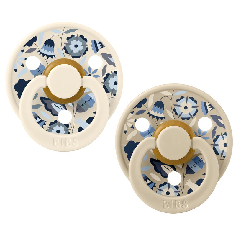 Bibs Liberty Colour Bobo Pacifier Size 2 pack of 2 (Ivory Mix)