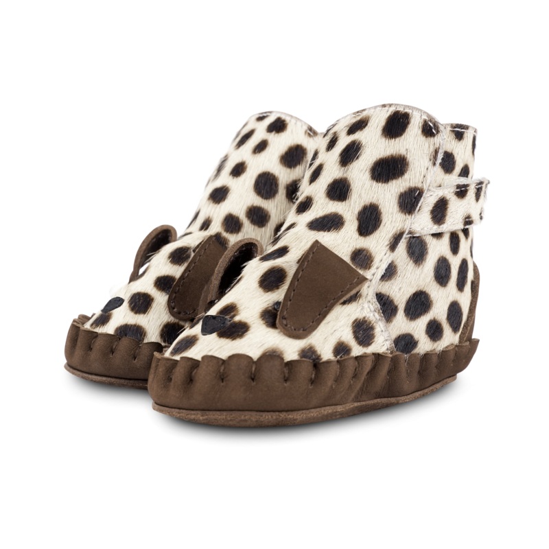 Kapi Exclusive Booties | Dalmatian | Black Spotted Cow Hair