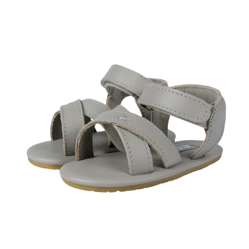 Tobi Sandals | Light Stone Leather