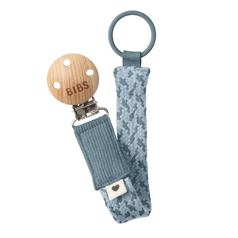 Bibs Pacifier Clip (Petrol/Baby Blue)