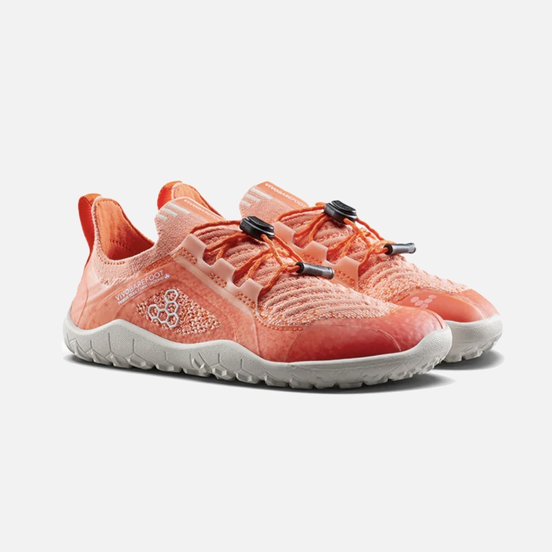 Junior Primus Trail Knit Trainers – Orange Zest