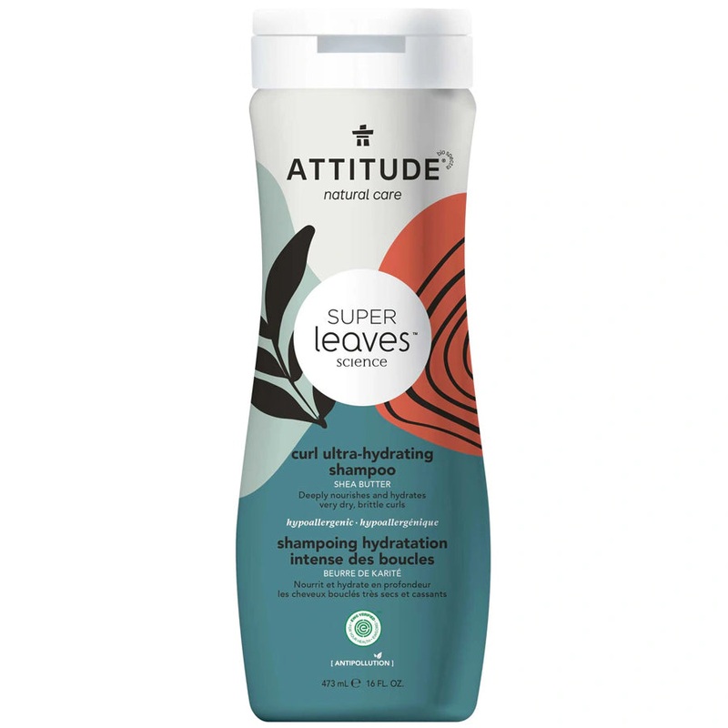 Attitude Super Leaves Curl Ultra-Hydrating Shampoo, Shea Butter 475ml