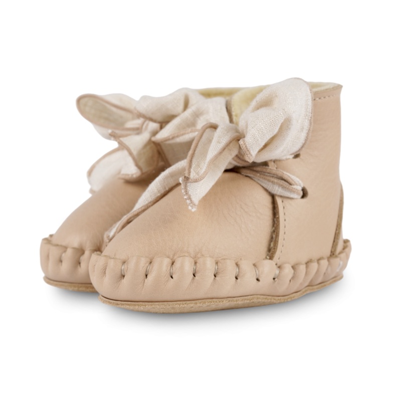 Pina Organza Booties | Light Rust Leather