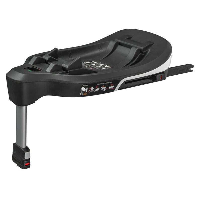 Welldon Crown 2- iSize Infant Car Seat Base and Supporting leg (Black)